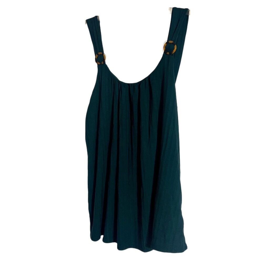 Maurices Women's Tortoise Ring Tank Green Size S